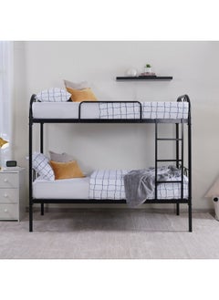 Buy AMALFI KIDS BUNK BED 90X190 CM - BLACK in UAE