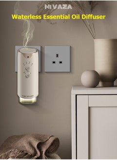 Buy Air Fragrance Device - Air Perfuming Device with Light Sensor - Wall Mounted Aroma Diffuser with Night Light - Smart Automatic Spray - Cordless Deodorizer - Built-in Battery - 130ml in Saudi Arabia