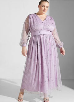 Buy Embellished Waist A-Line Dress in Saudi Arabia