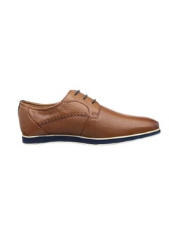 Buy Mens Lace up Comfort Leather Casual Premium Shoes in UAE