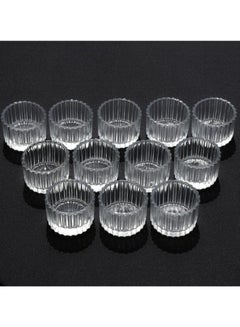 Buy Clear Tealight Candle Holder Set of 12, Clear Glass Tealight Candle Holders for Wedding Party, Tea Light Candles Holder Bulk for  Centerpiece  Party  2 X1.4, Clear in Saudi Arabia