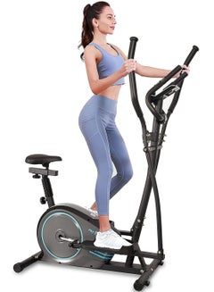 Buy Elliptical Fitness Exercise Bike | Cross Trainer Machine Exercise Bike With Fit Show (FS) App, & Tablet Rack For Home Gym in UAE