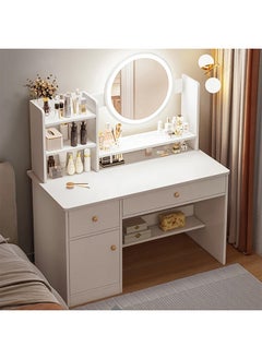 اشتري Multifunctional Makeup Vanity Dressing Table with Drawers 100 CM في الامارات