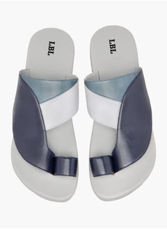 Buy Men Panelled Slip-On Arabic Sandals in Saudi Arabia