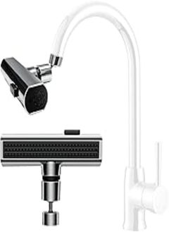 Buy 3-in-1 360° Rotating Waterfall Kitchen Faucet, Multi-functional Large-Angle Rotatable Splash-proof Sink Faucet in Egypt