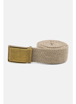 اشتري Men Stretch Webbing Buckle Belt, Khaki في السعودية