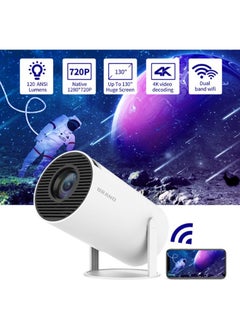 Buy Portable Projector Full HD 1080P Mini Projector WiFi Android 11.0 For Home Theater in Saudi Arabia