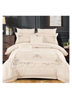 اشتري Dream Bell 6 Pc Embroidery Cotton Comfy Comforter Set With Fiber Filling 14 في الامارات
