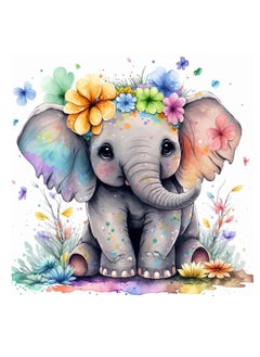 اشتري Diamond Painting Kits for Adults for Beginners 14x15.7inch Kawaii Elephant DIY 5D Diamond Art Kits Full Drill Diamond Dots Paintings with Diamonds Gem Arts Crafts for Home Wall Decor Gifts في السعودية