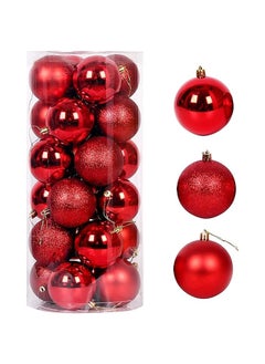 Buy 24-Pieces Christmas Balls Ornaments 4cm in Egypt