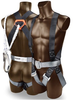 Buy Safety Harness Kit With Twisted Rope Lanyard/Basic, Allow the body to help absorb the impacts of a fall, designed for use by a person with a combined Weight (clothing, tools, etc.) of 59 – 140 kg. in UAE