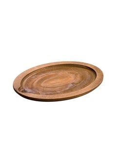 اشتري Wooden Oval Wood Underliner Walnut Stain USA في الامارات