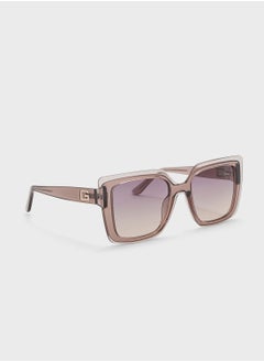 Buy Gradient Oversized Rectangle Shape Sunglasses in Saudi Arabia