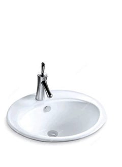 اشتري RACO Hand Wash Ceramic Basin - White (Above Counter) في الامارات