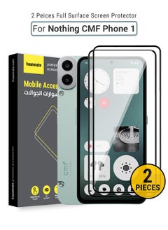 اشتري 2 Pieces Nothing CMF Phone (1) Screen Protector – Premium Edge to Edge Tempered Glass, High Transparency, Delicate Touch, Anti-Explosion, Smooth Arc Edges, Easy Installation في السعودية