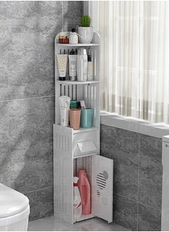 Buy Bathroom Shelf Corner Storage Cabinet 20 x 18 x 100 cm in UAE