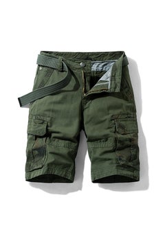 Buy Summer Mens New Casual Cargo Shorts Army Green in UAE