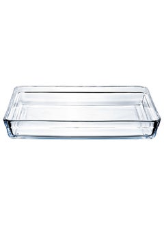 اشتري LIFE SMILE Borosilicate Glass Oven Baking Dishes - Rectangular Shape Baking Tray Dishwasher Safe, Fridge & Freezer Safe, Microwave Safe (Design 2) في الامارات