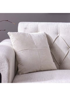 Buy Ss24 Pearl Patchwock Cushion Cream Luxury Style Cushion Home Decorative Throw Pillows Cushion for Bedroom Sofa Living Room Yellow White 45X45Cm Wl4613-2-Cw in UAE