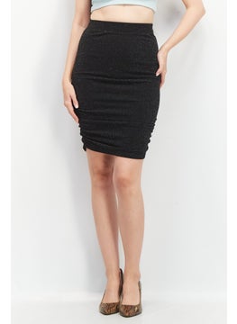 Buy Women Textured Mini Skirts, Black in UAE