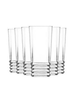 Buy High 6 Piece Glasses Set 11.25 oz-Clear in Egypt