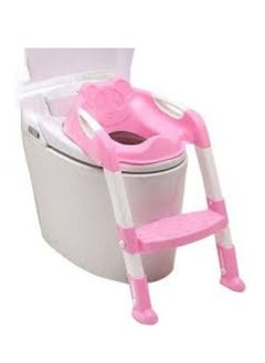 اشتري Girls' Ultimate Foldable Potty Training Chair Non Slip Ladder Comfort Handles and Splash Guard for Confident Toileting في الامارات