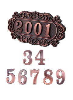 Buy House Address Number, Plaques Plastic Address Sign Mailbox Number Plaque 0-9 European-style Retro Doorplate Address Signs Decorative Wall Plaque for House Home Hotel Office Garden (Classic Style) in Saudi Arabia