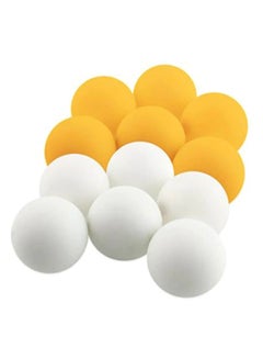 Buy Professional 40mm Table Tennis Balls (White & Orange, Pack of 12) in UAE