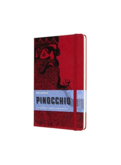 Buy MOLESKINE Limited Edition Pinocchio Notebook, Large, Plain, Mangiafuoco, Hard Cover - Red in UAE