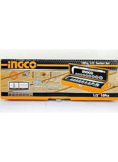 Buy Ingco Socket Set 1/2 10pcs - HKTS12101 in Egypt