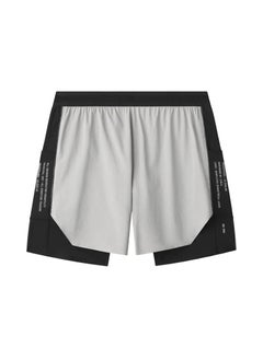 Buy 2024 New Mens Shorts Summer Outer Wear American Double-Layer Sports Shorts Mens High Waist Running Quick-Dry Pants ADK5 Light gray in Saudi Arabia