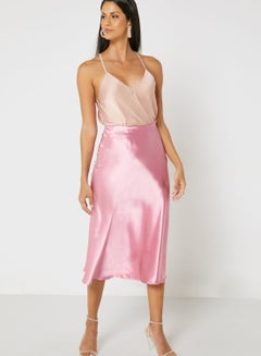 Buy Satin Midi Skirt in Saudi Arabia