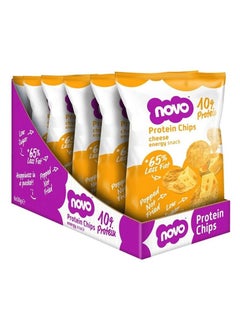 Buy Pack of 6 Protein Chips 10g Protein 65% Less Fat Popped Not Fried Low Sugar Cheese 30g in UAE