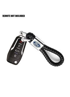 اشتري Screwing Type Lock Keychain FORD Name Car Keychain PU Leather Braided Key Chain For Vehicles/Home في السعودية