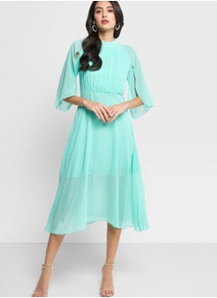 Buy Ruched Detail A-Line Dress in UAE