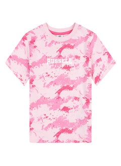 Buy Russell Athletic Girls Camo Crop T Shirt in UAE