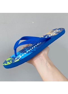 اشتري Mens New Graffiti Flip-Flops Summer Fashion Beach Slipperssapphire blue sapphire blue في السعودية