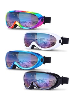 Buy 4 Pack Snowboard Goggles Anti-fog, KASTWAVE Ski Anti Fog Glare Adjustable Strap Snow Goggles, Snow Sport PC HD Len for Men Women Kids Youth Winter Outdoor Skiing, Snowboarding, Skating, Motorcycling in UAE