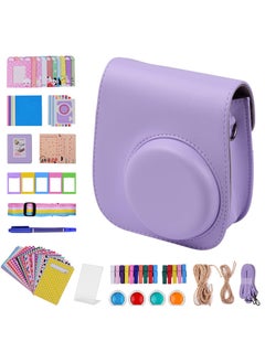 اشتري 12-in-1 Instant Camera Accessories Bundle Kit Compatible with  Instax Including Camera Bag/Camera Strap/Photo Album/Photo Clips/Photo Frame/Hanging String/Stickers/Pen/Filters في السعودية