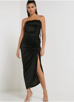 Buy Bandeau Ruched Detail Dress in Saudi Arabia