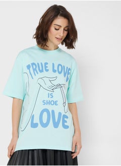 اشتري Princess Oversize Graphic T-Shirt في الامارات