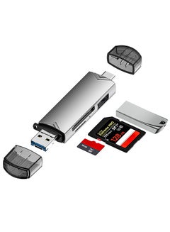 اشتري قارئ بطاقة SD موصل مزدوج USB C USB 3.0 محول قارئ بطاقة الذاكرة في الامارات