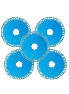 اشتري Angle Grinder Cutting Blades, 4 Inches Indestructible Cltra-Thin Saw Blade Diamond Cutting Wheel Composite Multifunctional Cutting Blade for Glass Wood Stone Metal Ceramic Tile Blue，5Pcs في الامارات