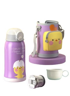 Buy Kids Water Bottle Insulated Stainless Steel Flask 550ml in UAE