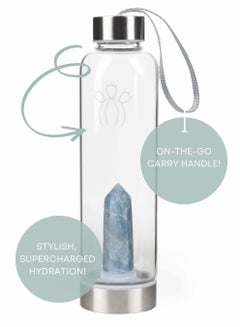 Buy Celestite Interchangeable Crystal Water Bottle, 500ml in Saudi Arabia