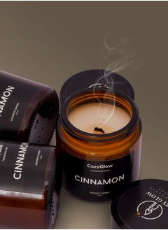 Buy "Cinnamon" Scented Candle, CozyGlow, 100 ml in UAE