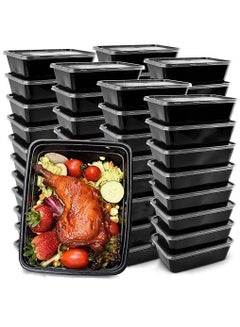 Buy Meal Prep Containers, 50 Pack 750ml Plastic Food Storage Containers with Lids for Meal Food Prepping, Bento Box, Food Take Out Box in Saudi Arabia