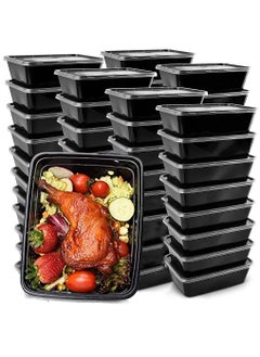 Buy Meal Prep Containers, 50 Pack 750ml Plastic Food Storage Containers with Lids for Meal Food Prepping, Bento Box, Food Take Out Box in Saudi Arabia