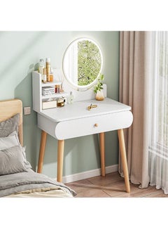 Buy Dressing Table Makeup Mirror With Lights And Drawer in UAE