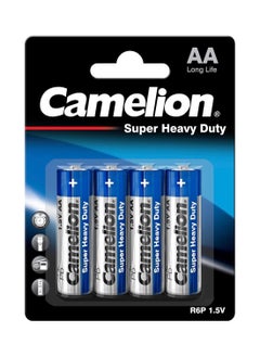 Buy Camelion Super Heavy Duty Batteries R6/AA/Pack of 4 in Egypt